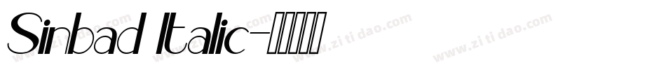 Sinbad Italic字体转换
